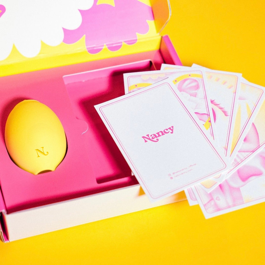 Lemon clitoral vibrator — travel pouch